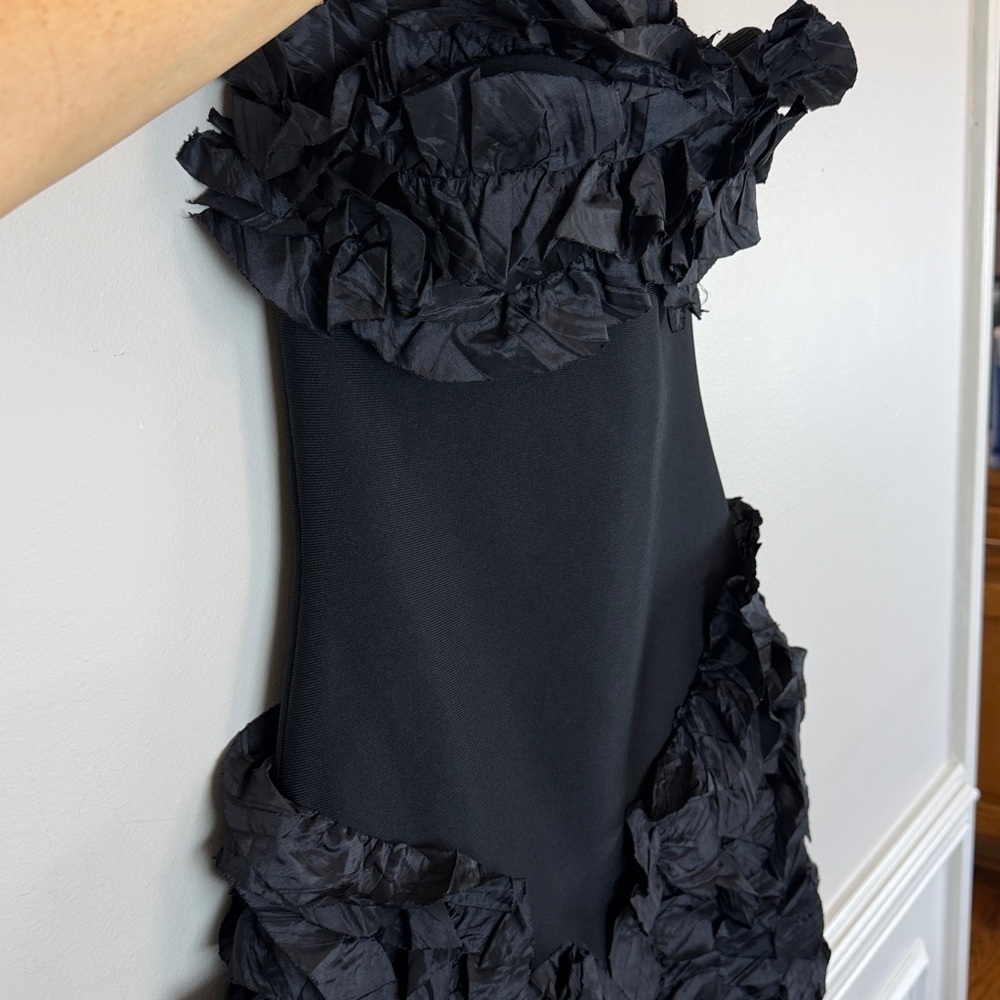 LECLA LOS ANGELES Bandage Bodycon Fringe
Dress in Black Women’s size Large - Picture 12 of 17